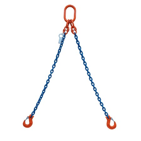 Starke Chain Sling, 5/16in, G100, Sling Hook, 10 ft SCSG100516-2LS-10